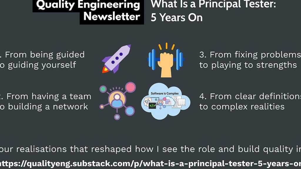 What Is a Principal Tester - 5 Years On image