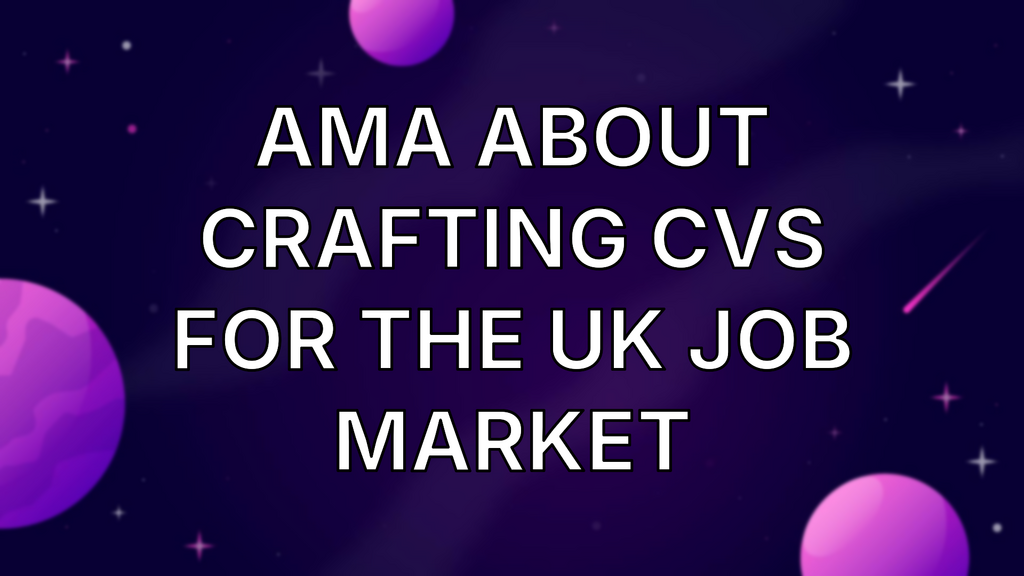 A professional networking moment focused on sharing practical advice about CV writing and navigating the UK job marke... image