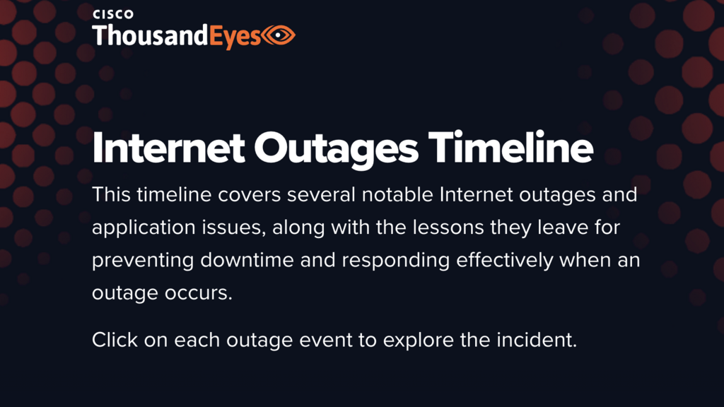 Internet Outages Timeline image