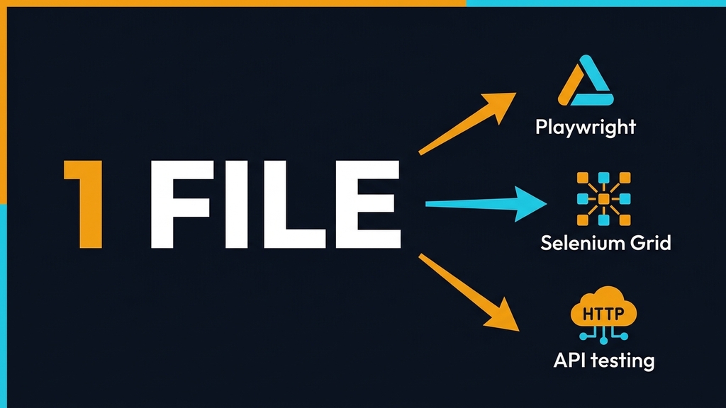 Docker Compose Testing Setup: Playwright, Selenium Grid, and API image image