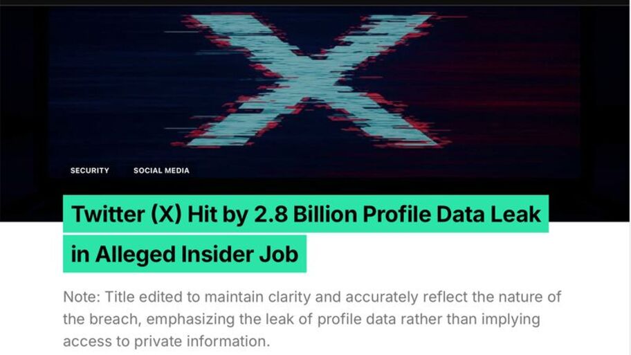 So, it looks like Twitter (X) has had a bit of a data leak, if you can call 2.8 BILLION users data a bit… image