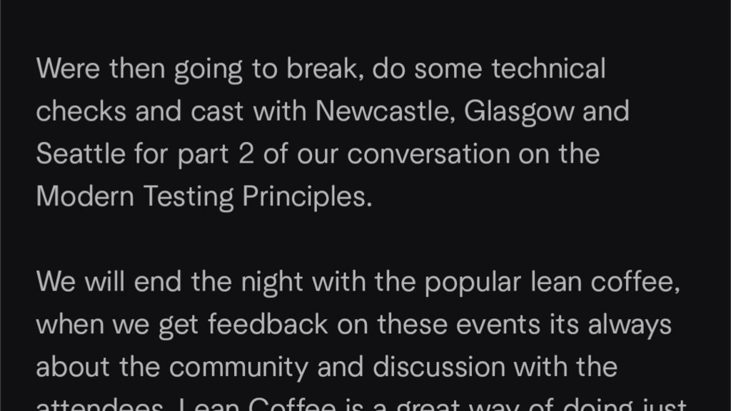 A screenshot of a meetup event for May 2019. The schedule includes talks by Dave Christiansen and Alan Page. image