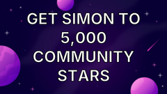 Get Simon to 5,000 community stars image