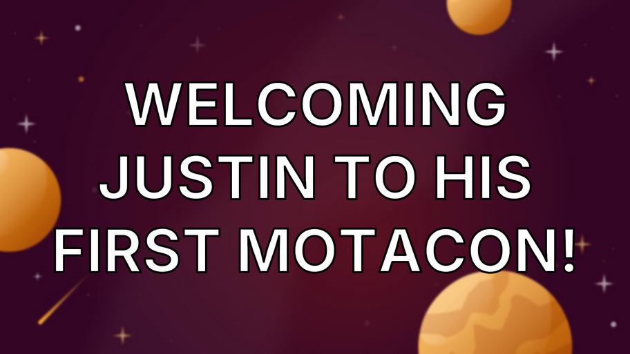 Welcoming Justin to his first MoTaCon! image