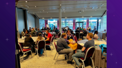 23rd of September 2022, Salford Quays, Manchester. 

One of the workshop rooms at the Lowry during TestBash. Looks like it was Stu Day's workshop.

Great to see deep discussions. The power of t... image