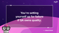 JItesh shared this powerful line about ownership during a The Testing Planet Cosmic Discussion: The limitations of shift-left and existing practices.

Some questions to ask yourself about your cu... image