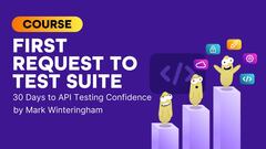 Gain API testing confidence with this hands-on podcast course, featuring 30 ten-minute activities that build your skills step by step. image
