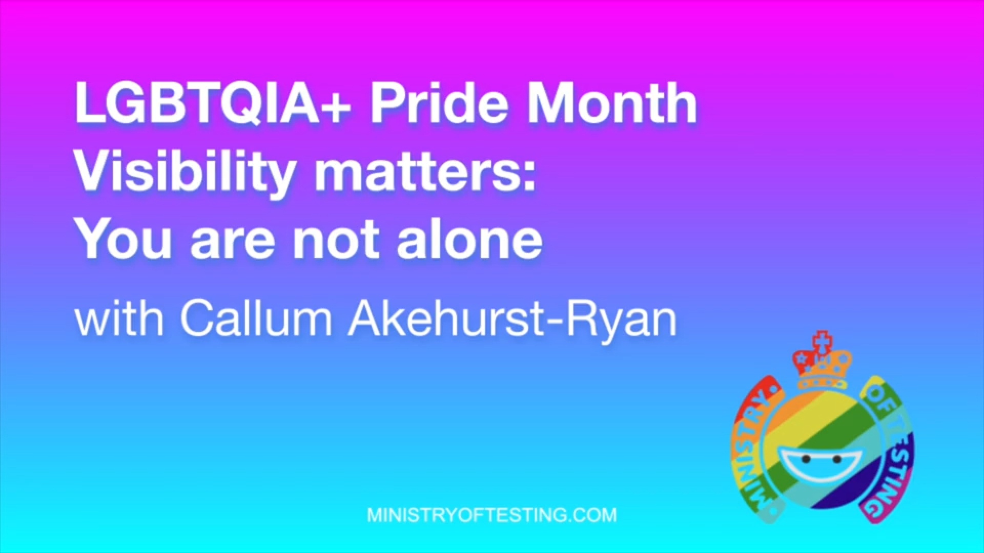 LGBTQIA+ Pride Month — Visibility matters: You are not alone | MoTaverse