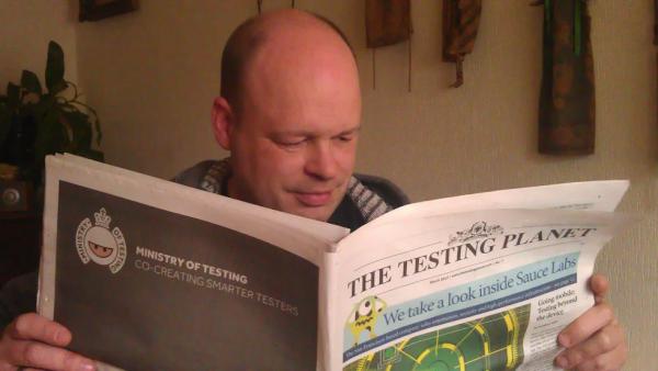 Rob van Steenbergen reads The Testing Planet newspaper