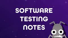 Software testing notes image