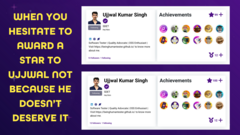 When you hesitate to award a community star image