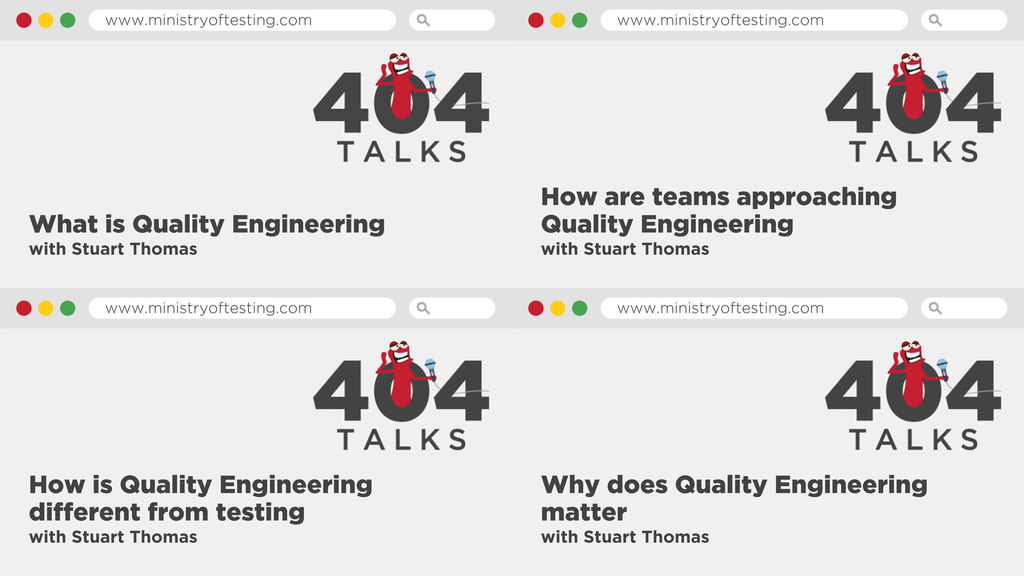 What is Quality Engineering? 404 talks image