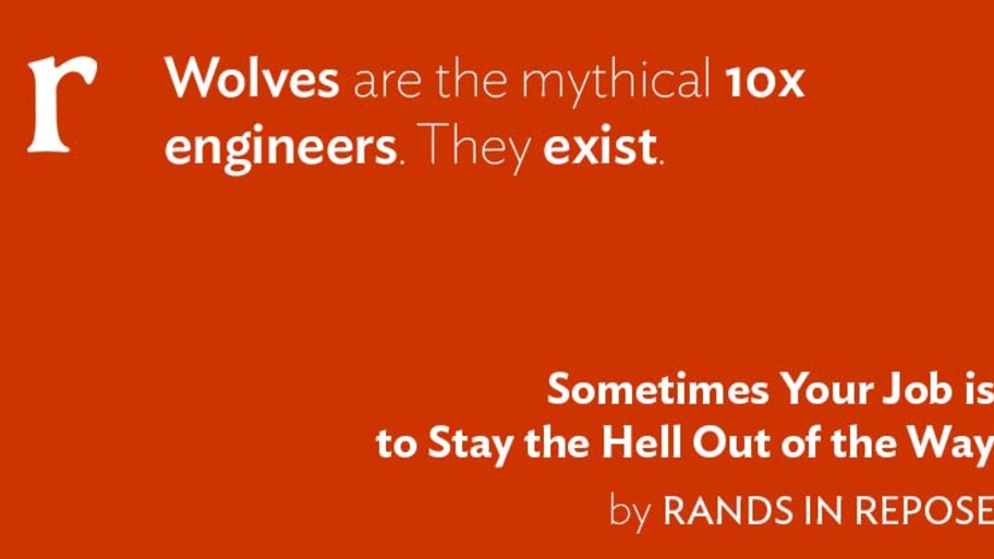 Sometimes Your Job is to Stay the Hell Out of the Way image