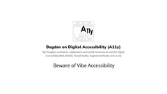  Beware of Vibe Accessibility image