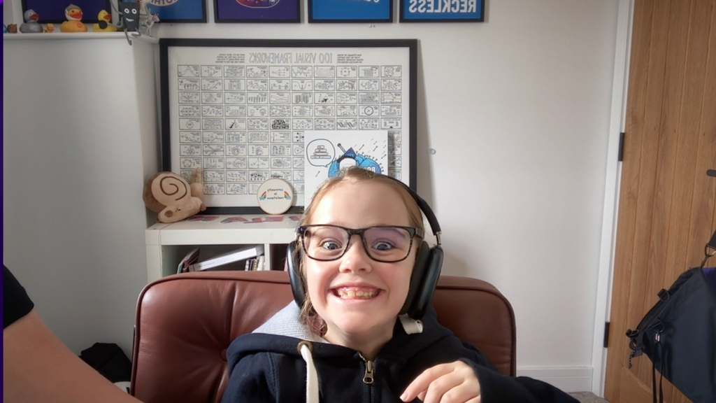 Photo of Piper having a very important meeting image