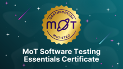 MoT Software Testing Essentials Certificate image