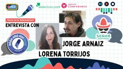 Lorena Torrijos y Jorge Arnaiz desde la ‪@seleniumconf‬ image