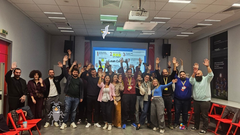 Bug - Row 1 - 4th from left
Space Duck - Row 1 - 2nd from right
Space Seagull - Flying in the center image