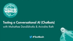 In this talk, Mahathee and Anindita cover all essential aspects to get you started with chatbot testing, its benefits, challenges, industry use-cases and a demo. image