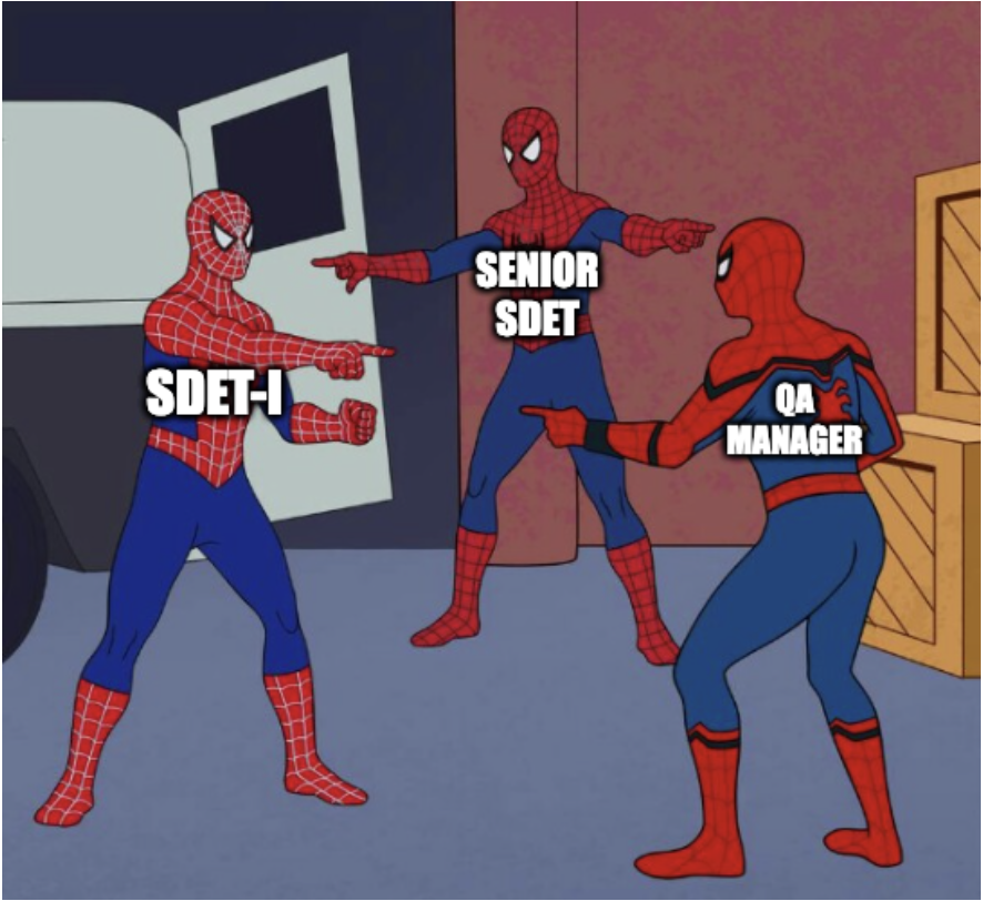 When you’re the only QA in the team and every bug triage turns into you vs you vs you 🕷️