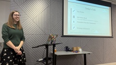 Emily is delivering a talk called how raising quality bug cards prepares you for becoming a quality leader  image