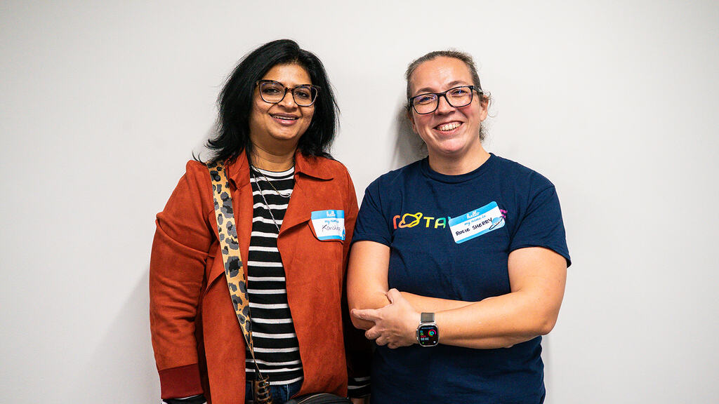 Karishma Khaladkar and Rosie Sherry at MoT London.
