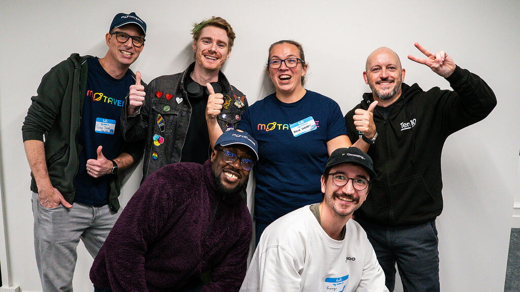 A great group photo shot at MoT London.

With Simon Tomes, Luke Lattimer, Rosie Sherry, Stu Day, Eamon Droko and George Wells.