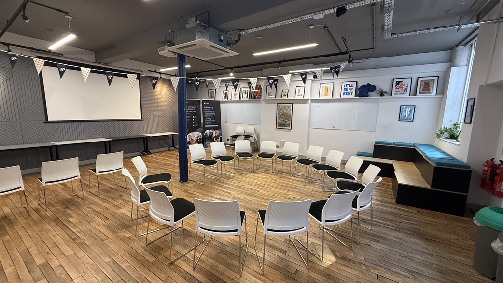 Room with chairs in a circle  image