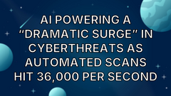 AI powering a “dramatic surge” in cyberthreats as automated scans hit 36,000 per second image