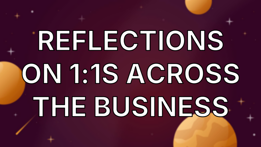 Reflections on 1:1s across the business image