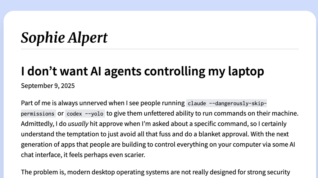 I don’t want AI agents controlling my laptop image