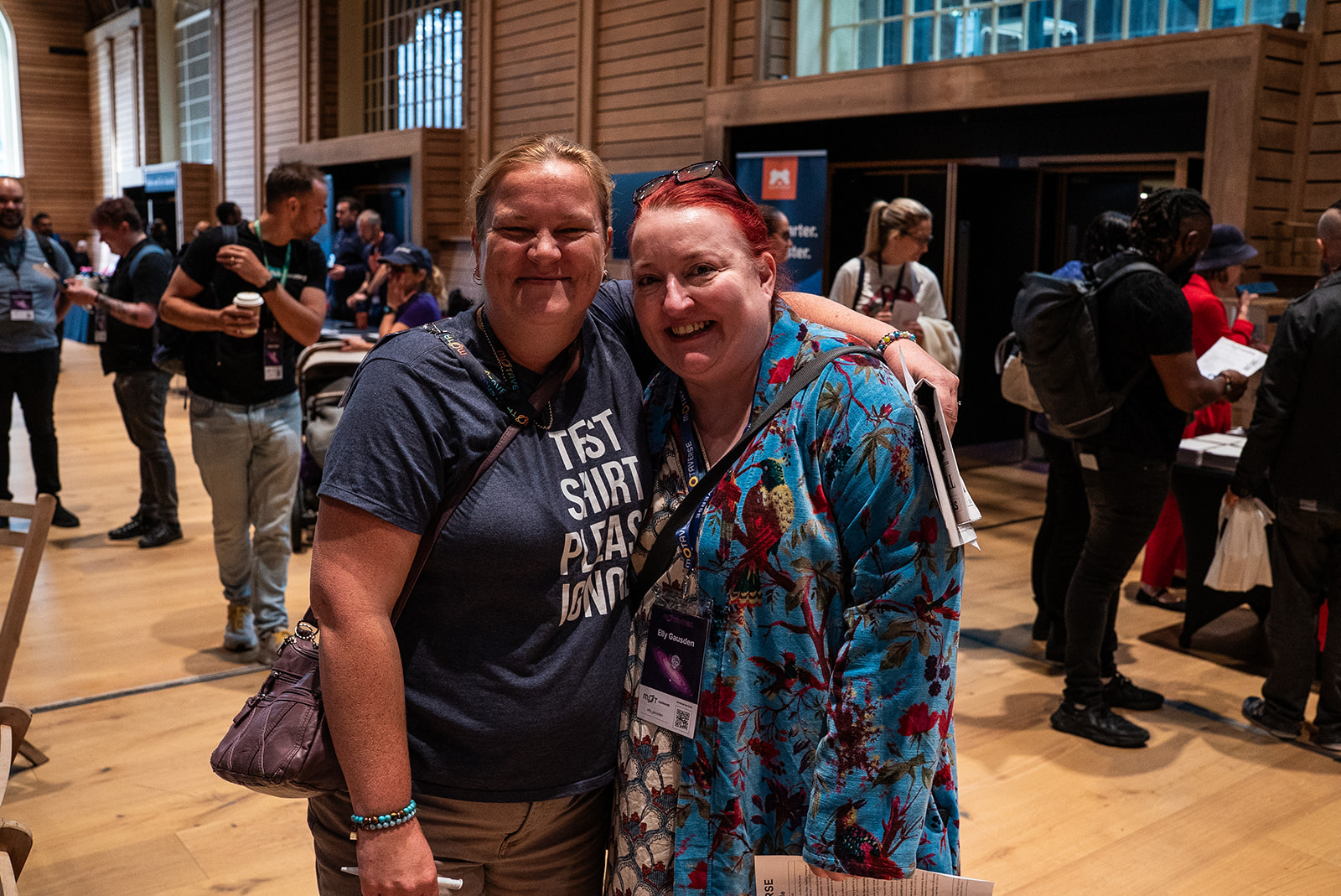 Nicola Furniss and Ellly Gausden happlily pose for a photo