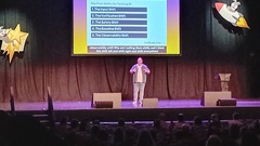 Stuart Thomas on the stage image