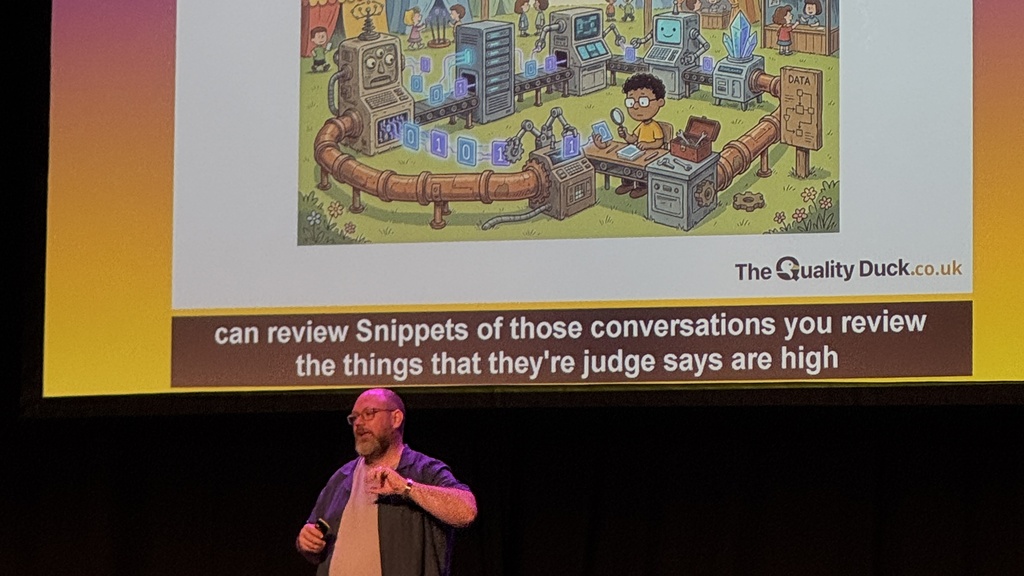 Stuart Thomas giving a talk image