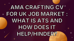 AMA crafting CV for UK job market : what is ATS and how does it help/hinder? image