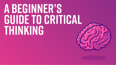 Knowing how to begin critical thinking can seem daunting, Jit's guide can help. image