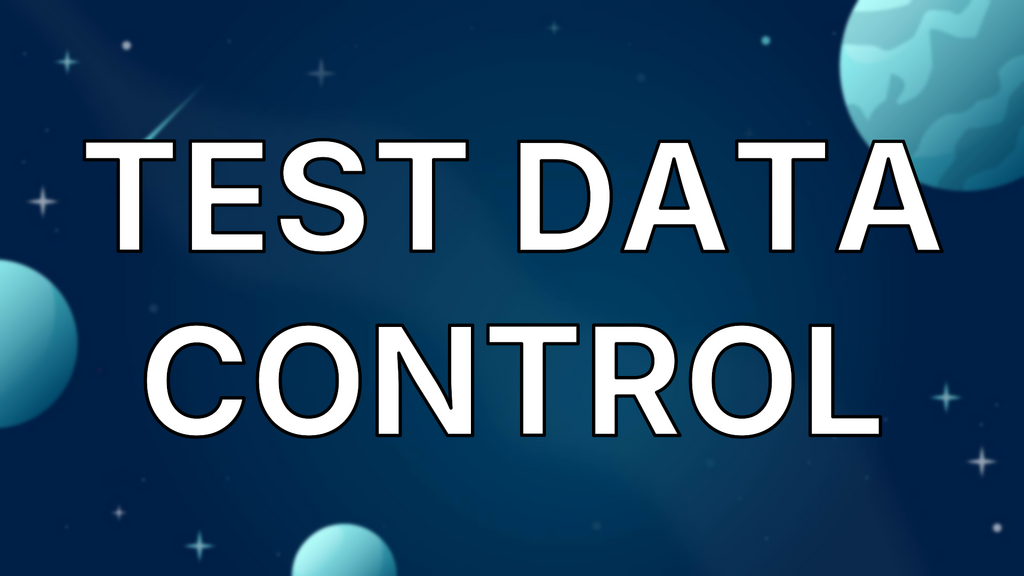 Test data control image
