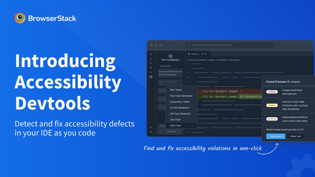 Introducing BrowserStack Accessibility DevTools: Catch Accessibility Issues as You Code image image