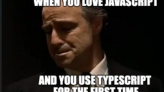When you love JavaScript  and use TypeScript for first time image