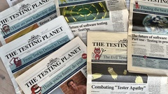 Testing Planet newspapers. Top row issue 11 (2024) and a spread of previous ones from 2011-2013 image