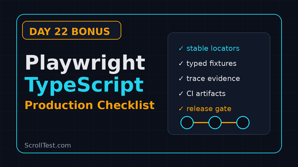 Playwright TypeScript Checklist: Day 22 Bonus image image