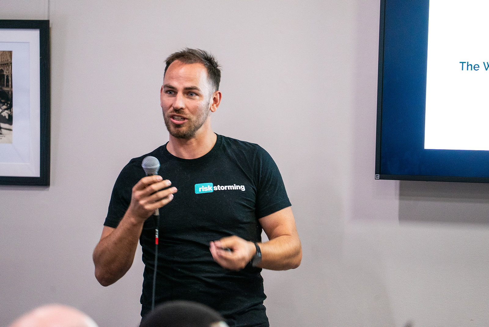 Action shot of Beren in action with Riskstorming + AI