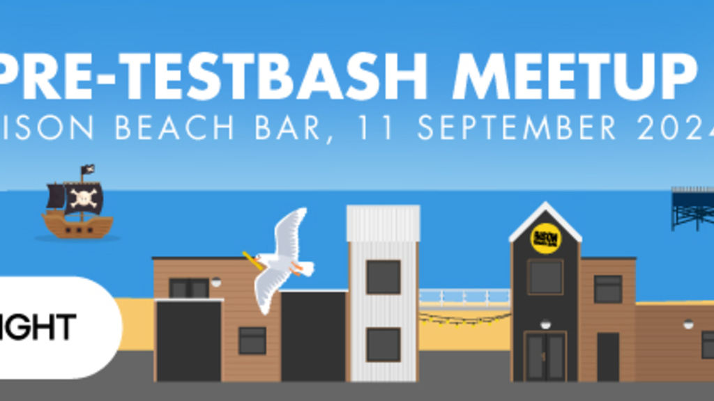 Pre-TestBash meetup by the beach banner image