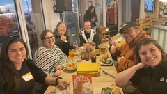 Testers having dinner at the final TestBash social. image