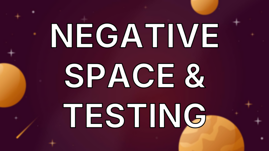 Negative space & Testing image