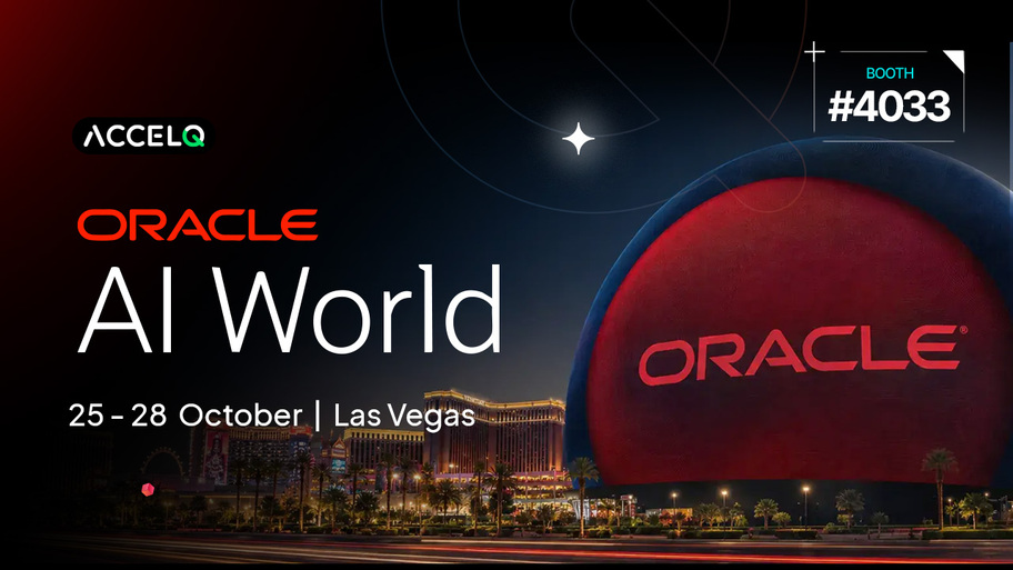 Bring Your Hardest Oracle Testing Problem to ACCELQ, Booth #4033 image