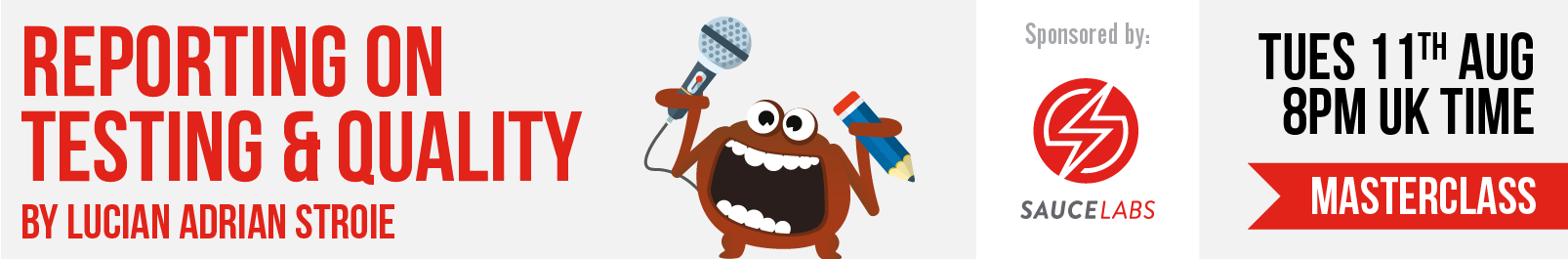 Masterclass: Reporting on Testing & Quality with Lucian Adrian Stroie banner image