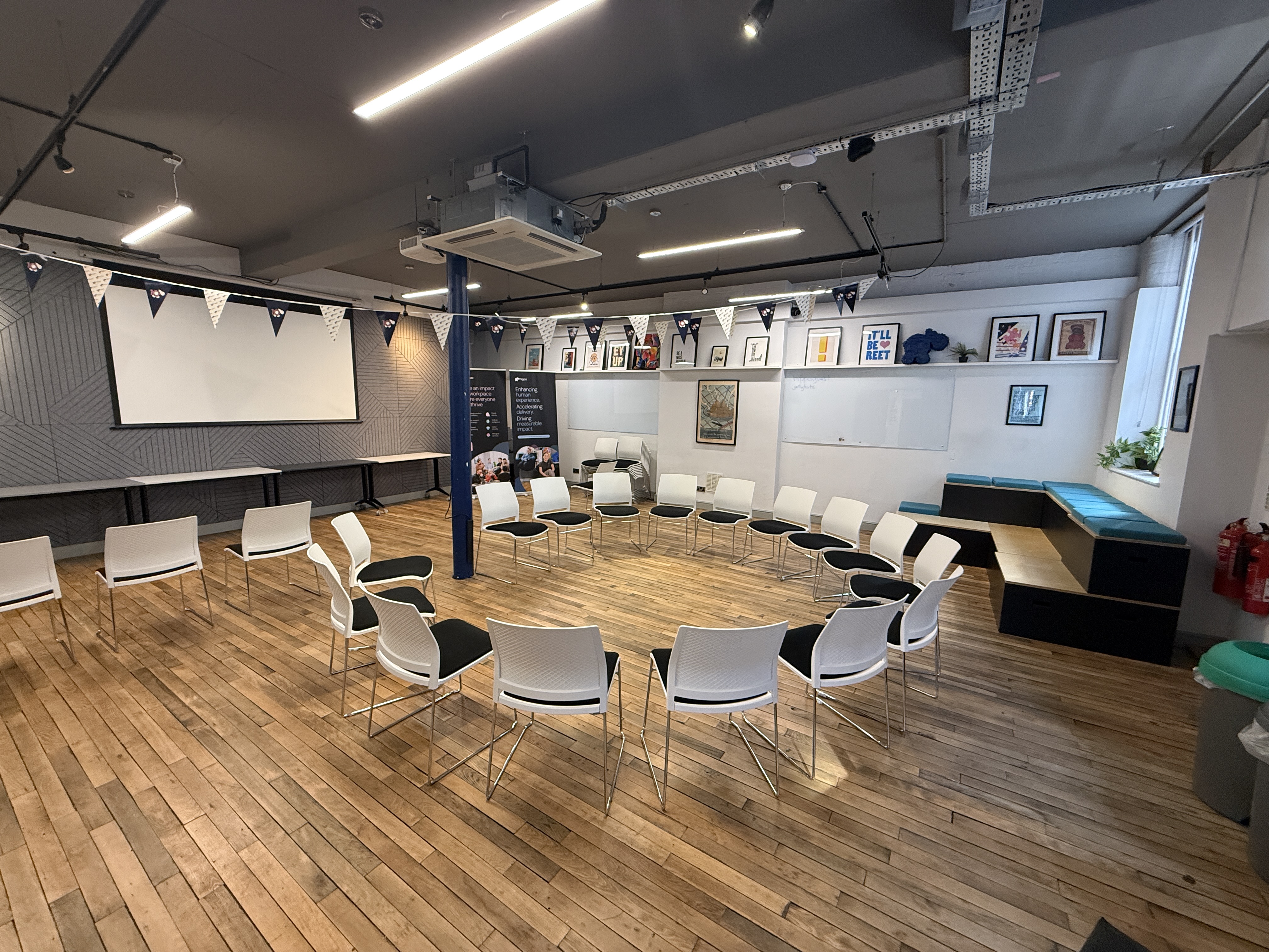 Room with chairs in a circle  image