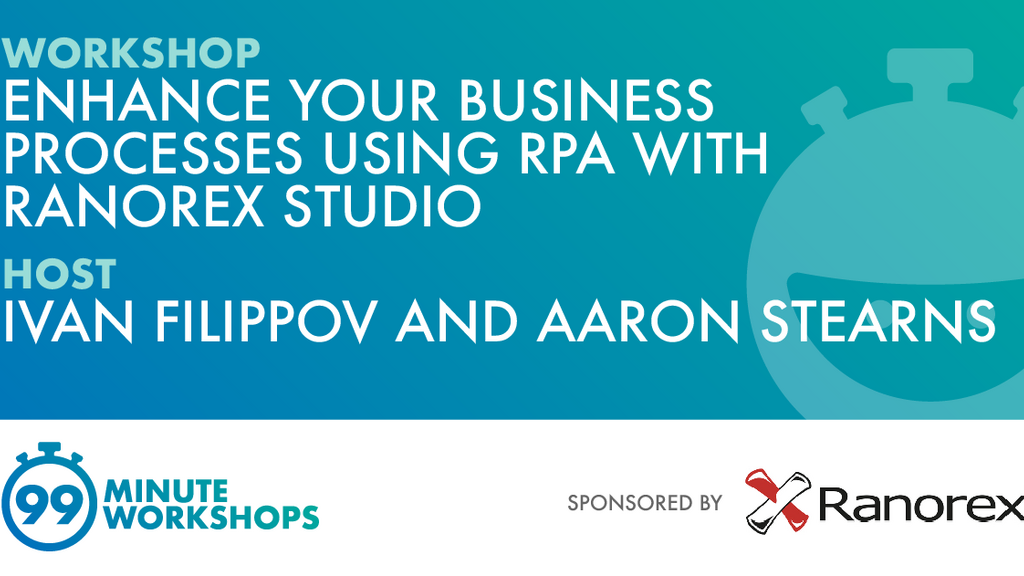 Enhance Your Business Processes Using RPA with Ranorex Studio banner image