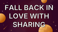 Fall back in love with sharing image